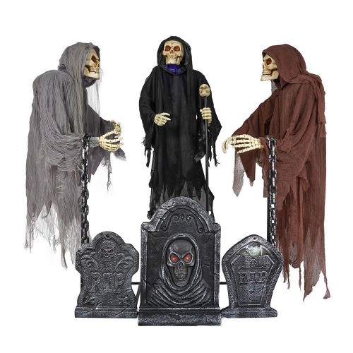 Photo of 6 ft. Set of 3 Animated LED Floating Reapers