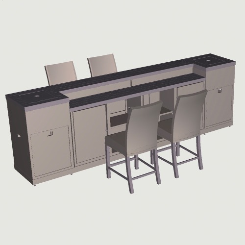 Photo of Diego 8pc Modular Bar