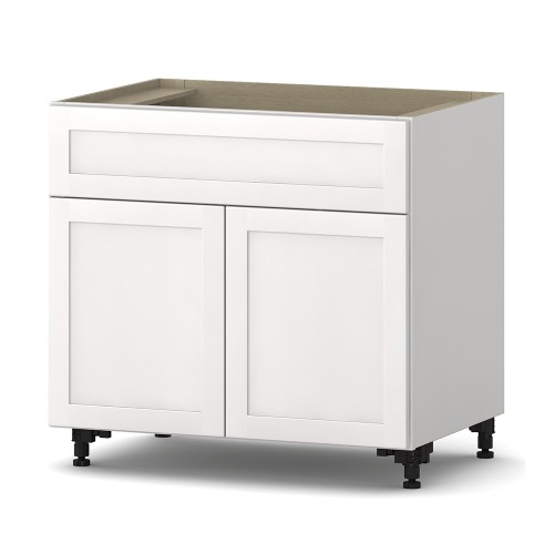 Photo of Shaker Classic White Two Door Sink Base Cabinet