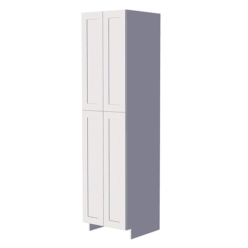 Photo of Frameless White Shaker Double Door Pantry Cabinet