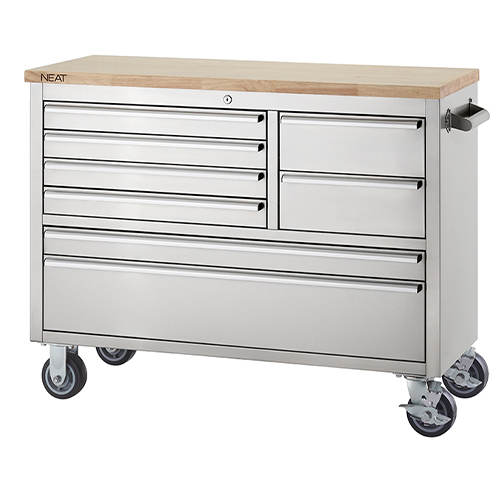 46in Stainless Steel Rolling Workbench