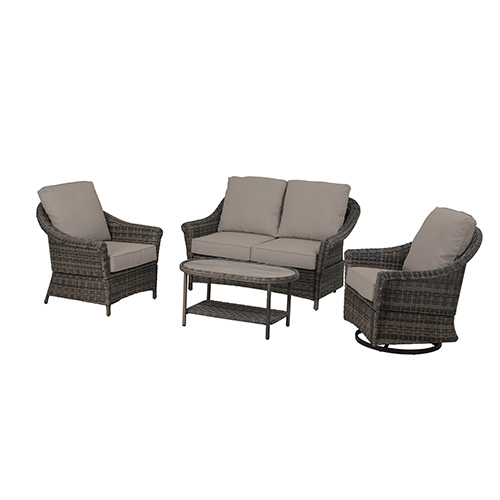 Photo of NEW Chasewood/Book Mill 4pc Woven Seating Set