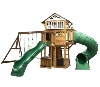 Bristol Point Wooden Swing Set Canada