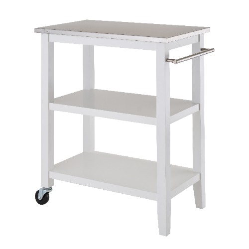 Photo of 30” x 18” x 35” STAINLESS STEEL TOP KITCHEN CART