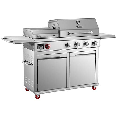 Photo of 4-Burner LP Gas Grill with Griddle
