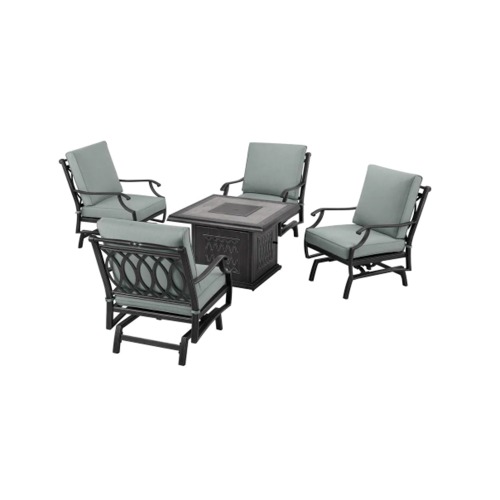 Photo of St. Charles 5pc Aluminum Fire Chat Set