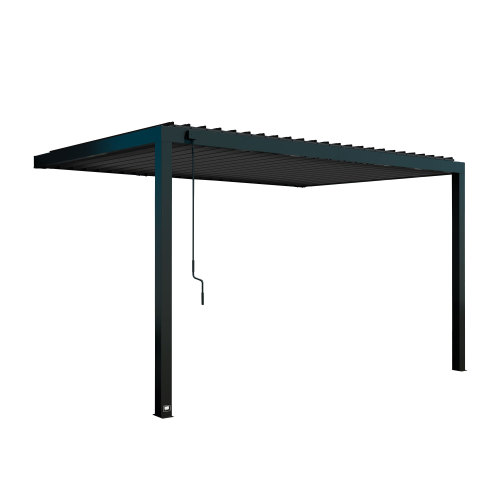 Photo of Evanston - 14x10 Attach to House Louvered Pergola (UK)