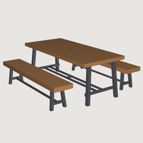 Photo of Wood Picnic Table