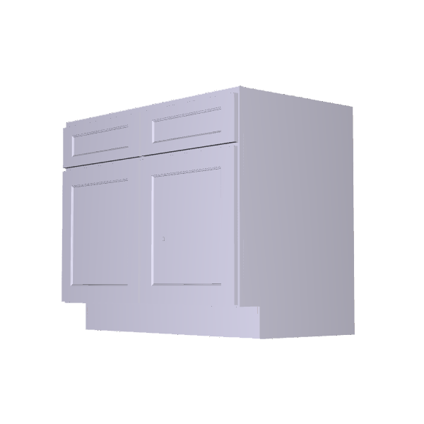 Photo of FW Shaker Double Door Sink Base Cabinet With Center Stile - 42
