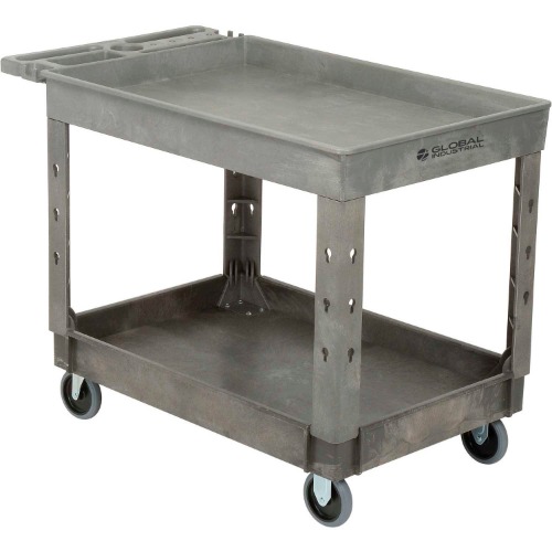 Photo of Tray Top Plastic Utility Cart and Accessories