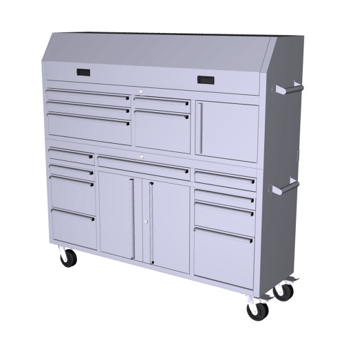 Photo of 64.5”x18” Stainless Steel Tool Chest - Combo