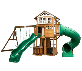 Bristol Point Wooden Swing Set Canada