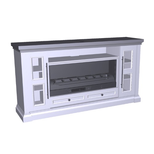 Photo of 74in Fireplace Console