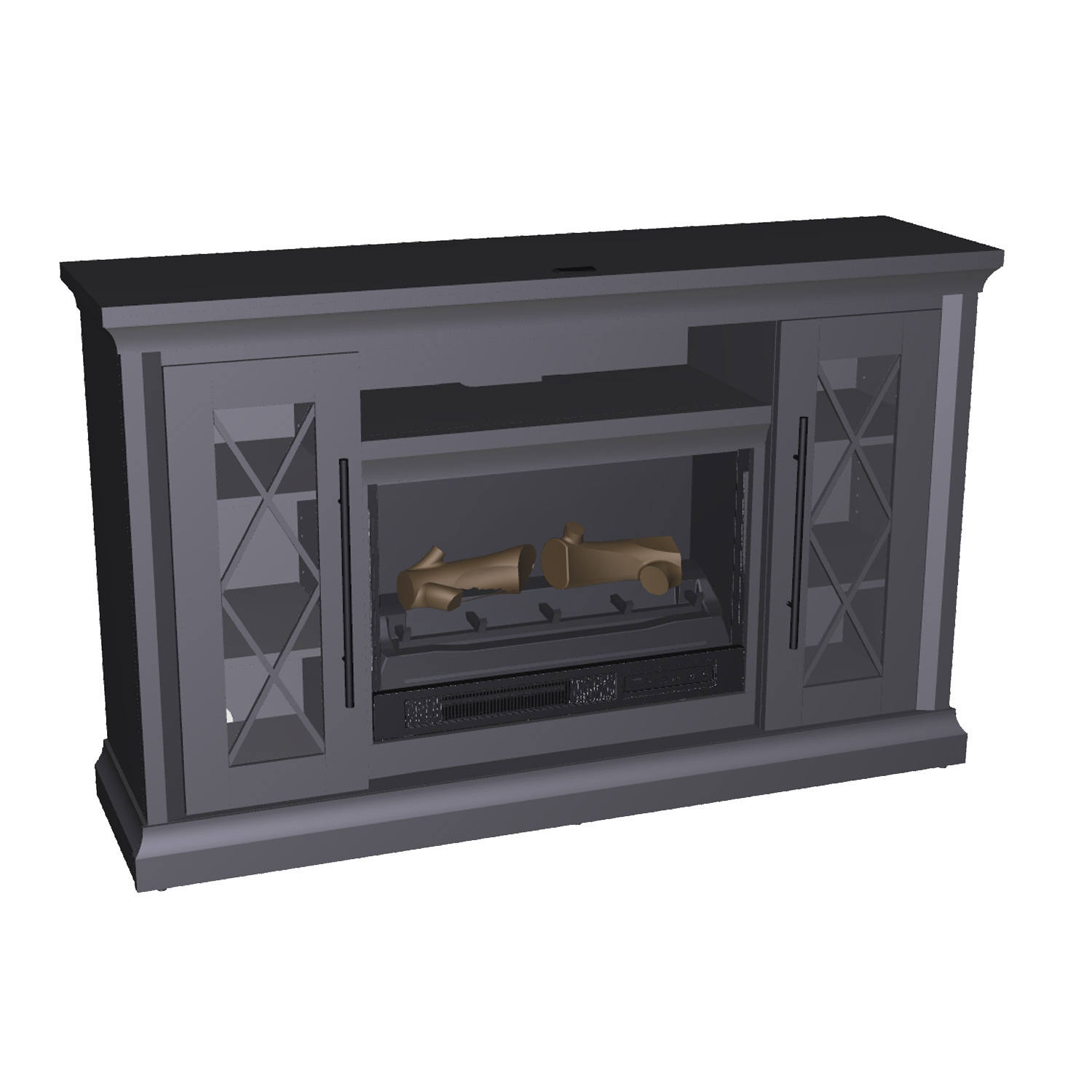 58in Fireplace Console