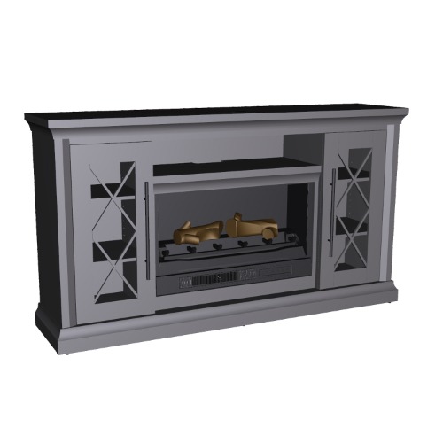 Photo of 65in Fireplace Console