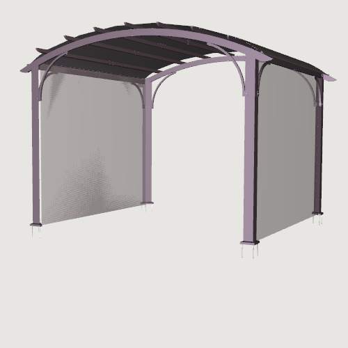 Photo of 10'x10' Soft - Top Curved Pergola