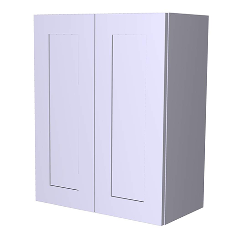 Photo of Frameless White Shaker Double Door Wall Cabinet