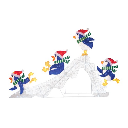 Photo of 6 ft LED Penguins and Slide