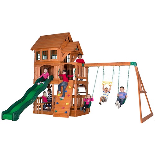 Photo of Liberty II Wooden Swing Set