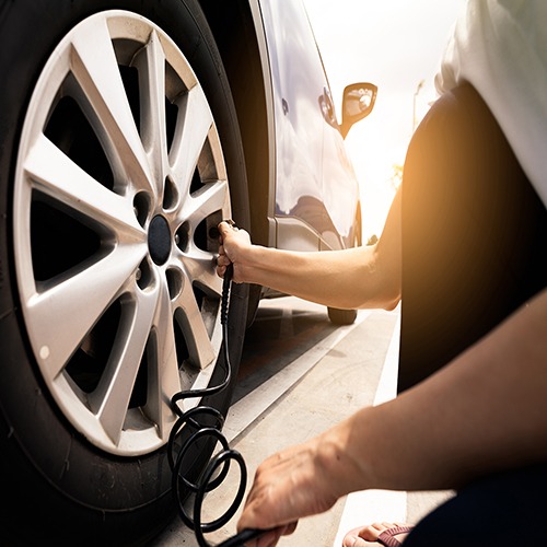 Photo of Put Air in a Car Tire