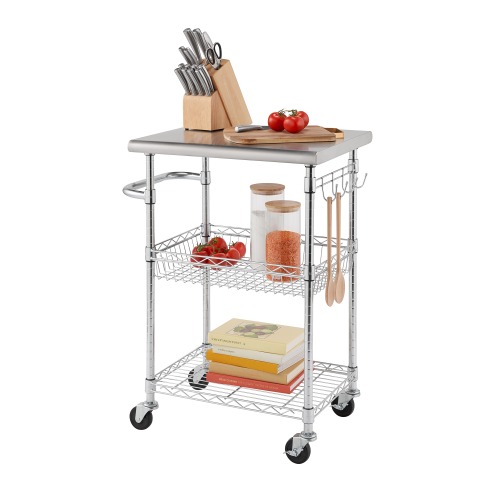 Photo of EcoStorage™ NSF  24” Stainless Steel Top Kitchen Cart