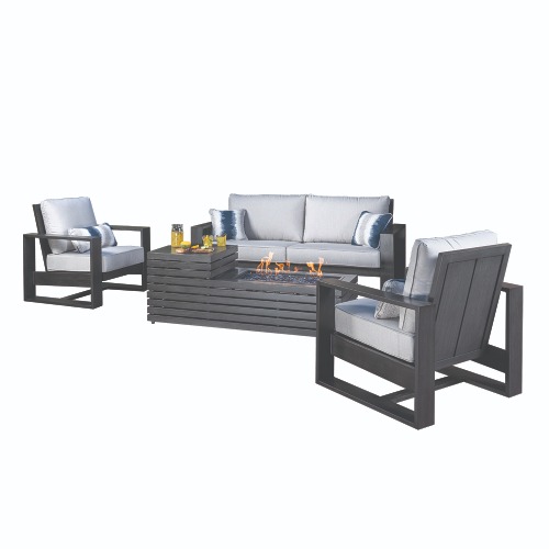 Photo of Clifton 4-Piece Fire Deep Seating Set