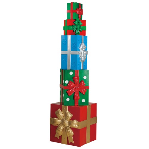 Photo of 8 ft Giant-Sized LED Gift Boxes