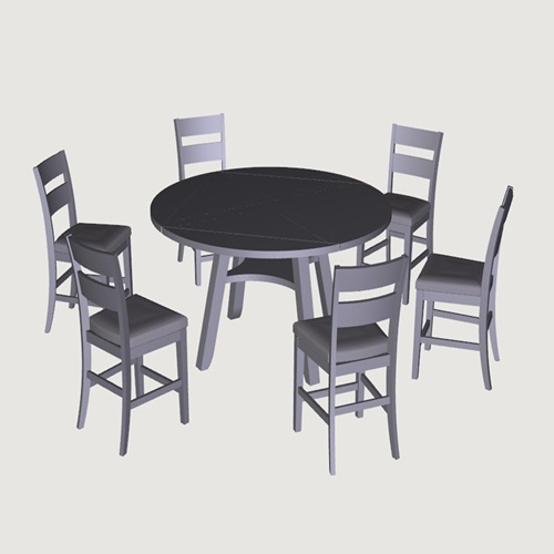 Photo of Easton 7pc Square - Round Dining Set