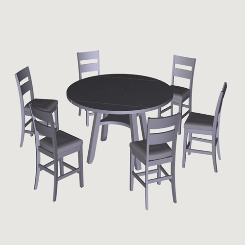 Photo of Easton 7-piece Square - Round Dining Set