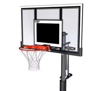 Photo of Adjustable XL Portable, Power Lift, Slam-It Pro Basketball Hoop