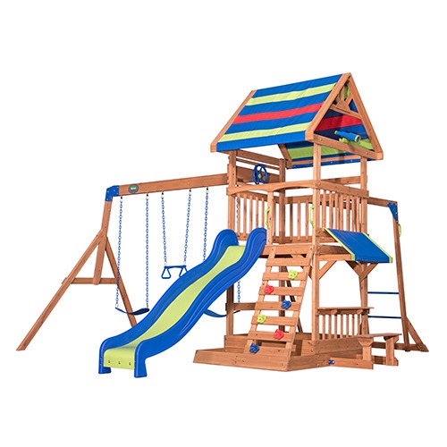 Photo of Beach Front Wooden Swing Set