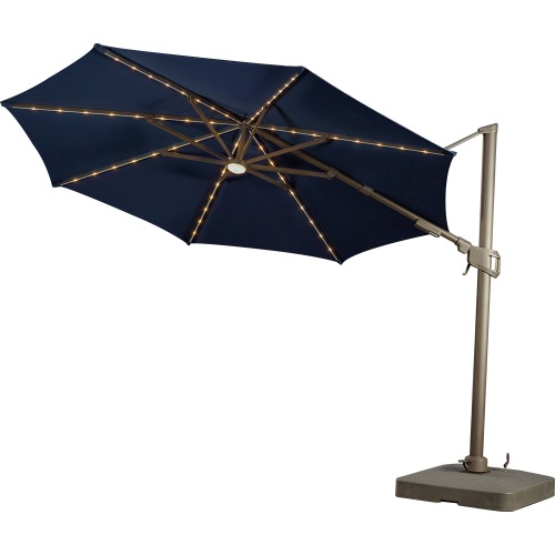 Photo of SunVilla 11ft Color Changing LED Cantilever Umbrella with Rolling Base