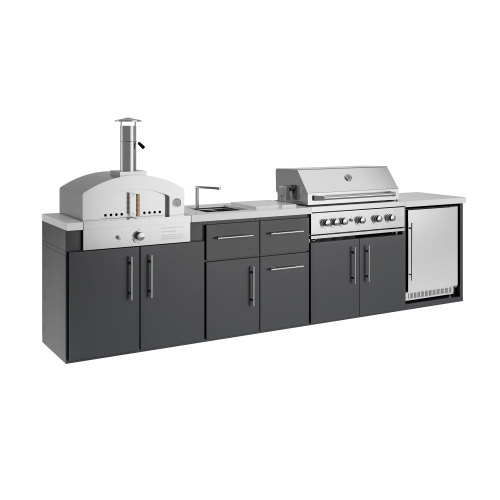 Photo of Galvanized Steel Patio Kitchen (4 piece)