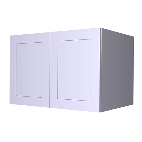 Photo of Frameless White Shaker Deep Double Door Wall Cabinet