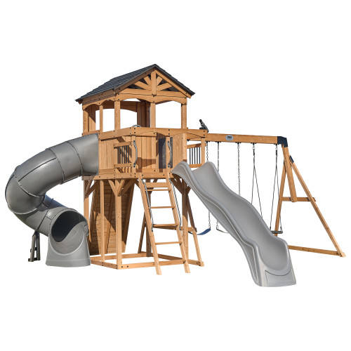 Dover Bay with Swing Set and Tube Slide
