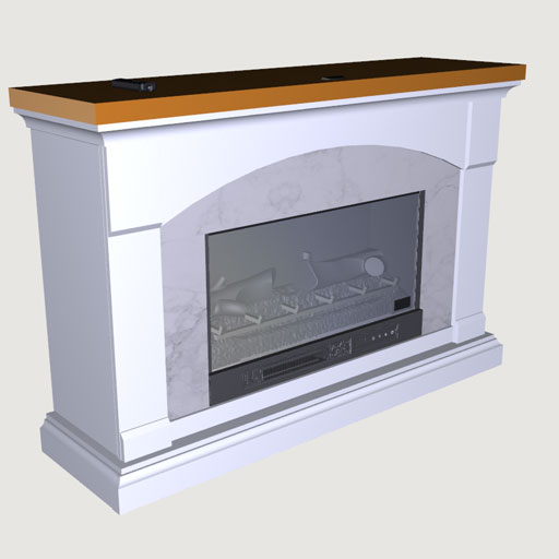 Photo of 54in Electric Fireplace