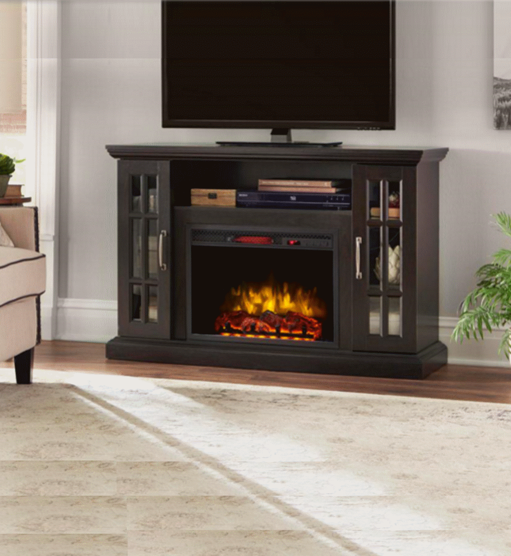 Edenfield 48 in. Freestanding Infrared Electric Fireplace TV Stand