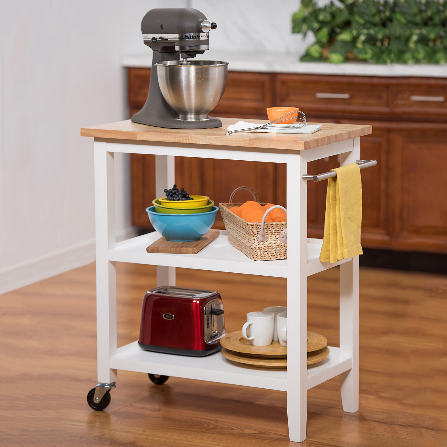 Wood Kitchen Cart