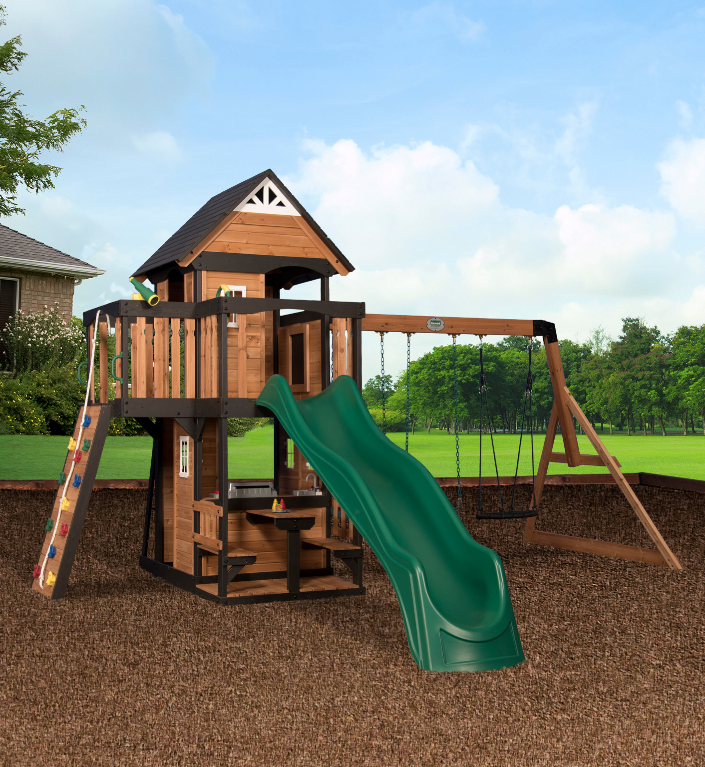 Canyon Creek Wooden Swing Set
