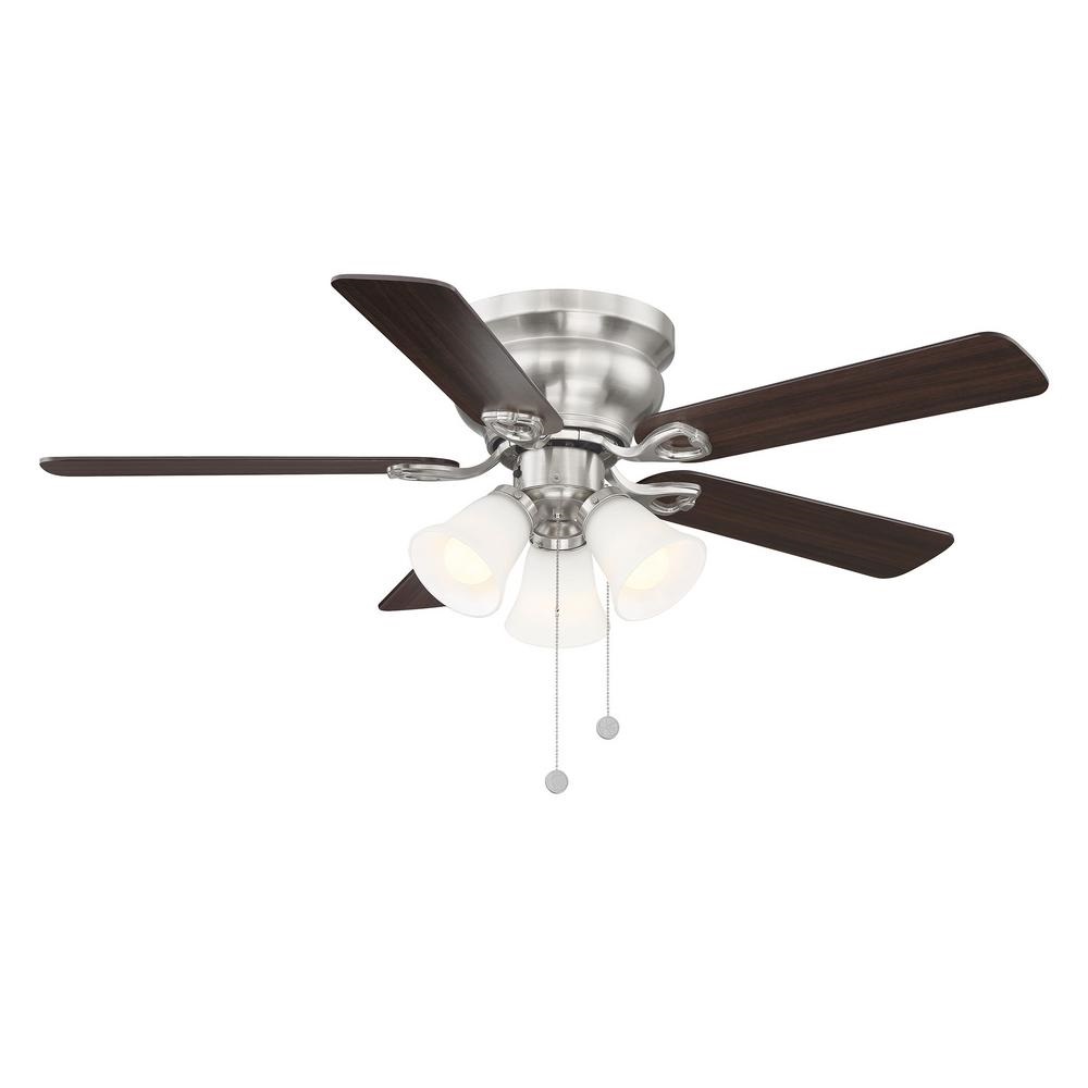 Clarkston II 44 in. LED Indoor Oiled Rubbed Bronze Ceiling Fan with Light Kit