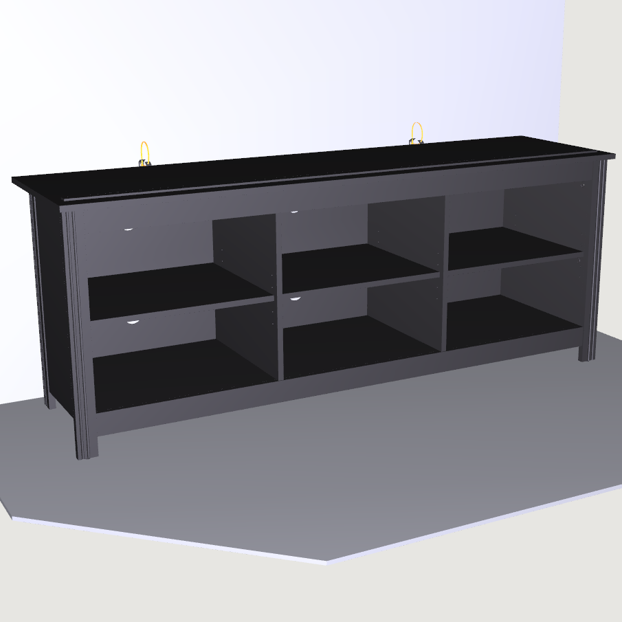 Open Shelf TV Stand
