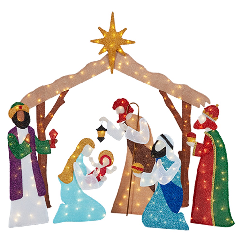 6 ft Yuletide Lane LED Nativity Scene