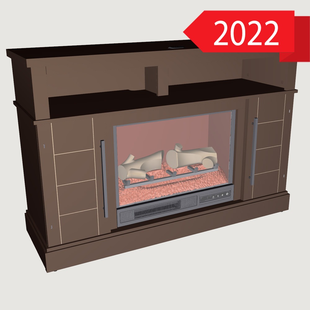 2022/2023 Wolcott 48in Media Console Electric Fireplace