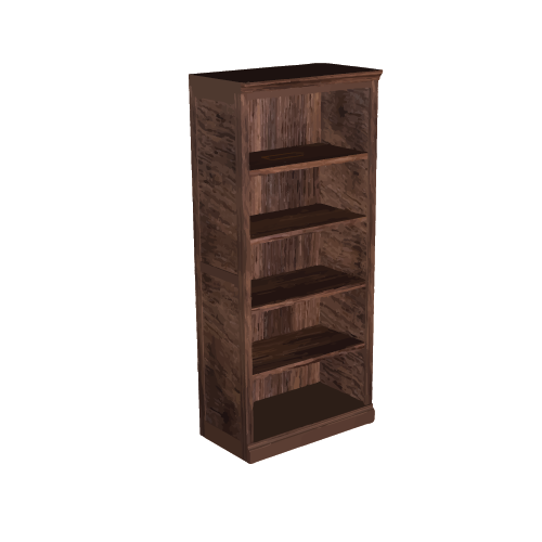 72 in. Open Bookcase