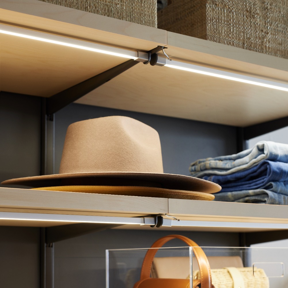 Lighting Install in Closet Setup