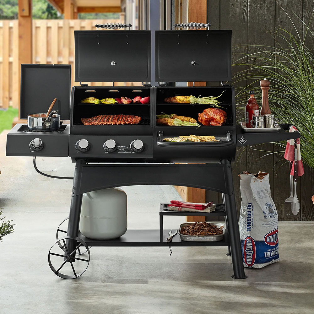 Charcoal & Gas Combo Grill