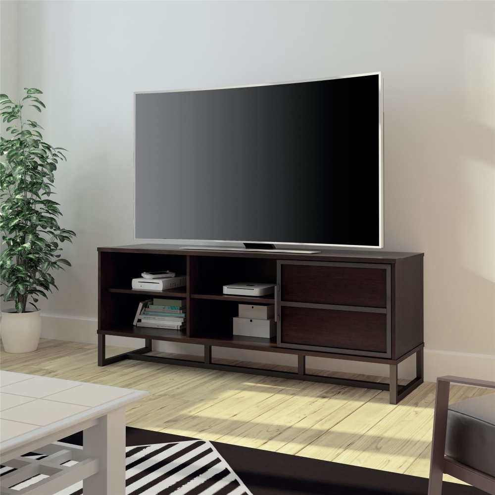60 inch TV Console with Sliding Door