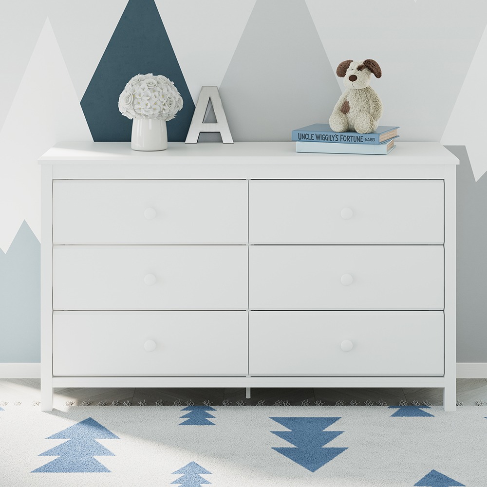 Alpine 6-Drawer Double Dresser