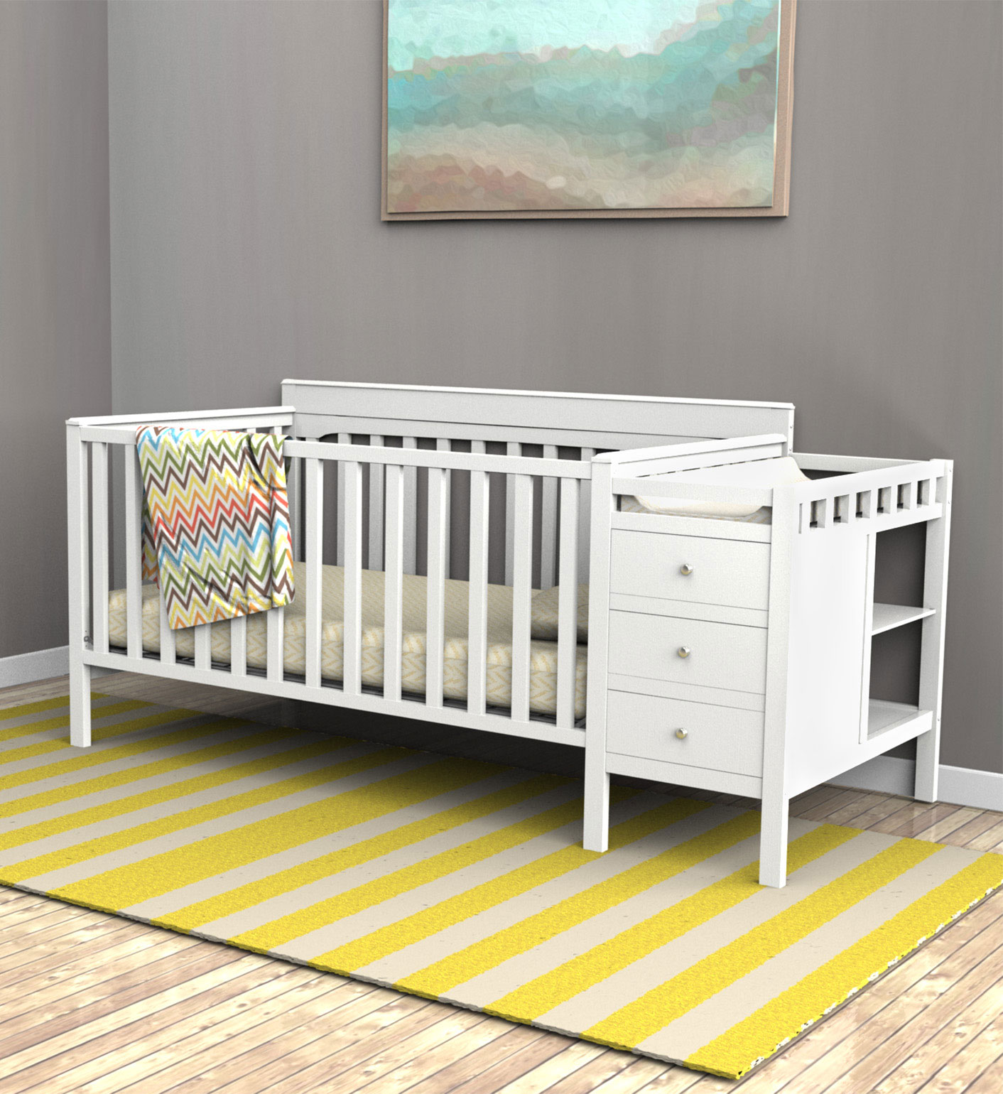 Crib and Changing Table