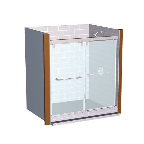 Frameless Sliding Mod Style Shower and Bathtub Doors